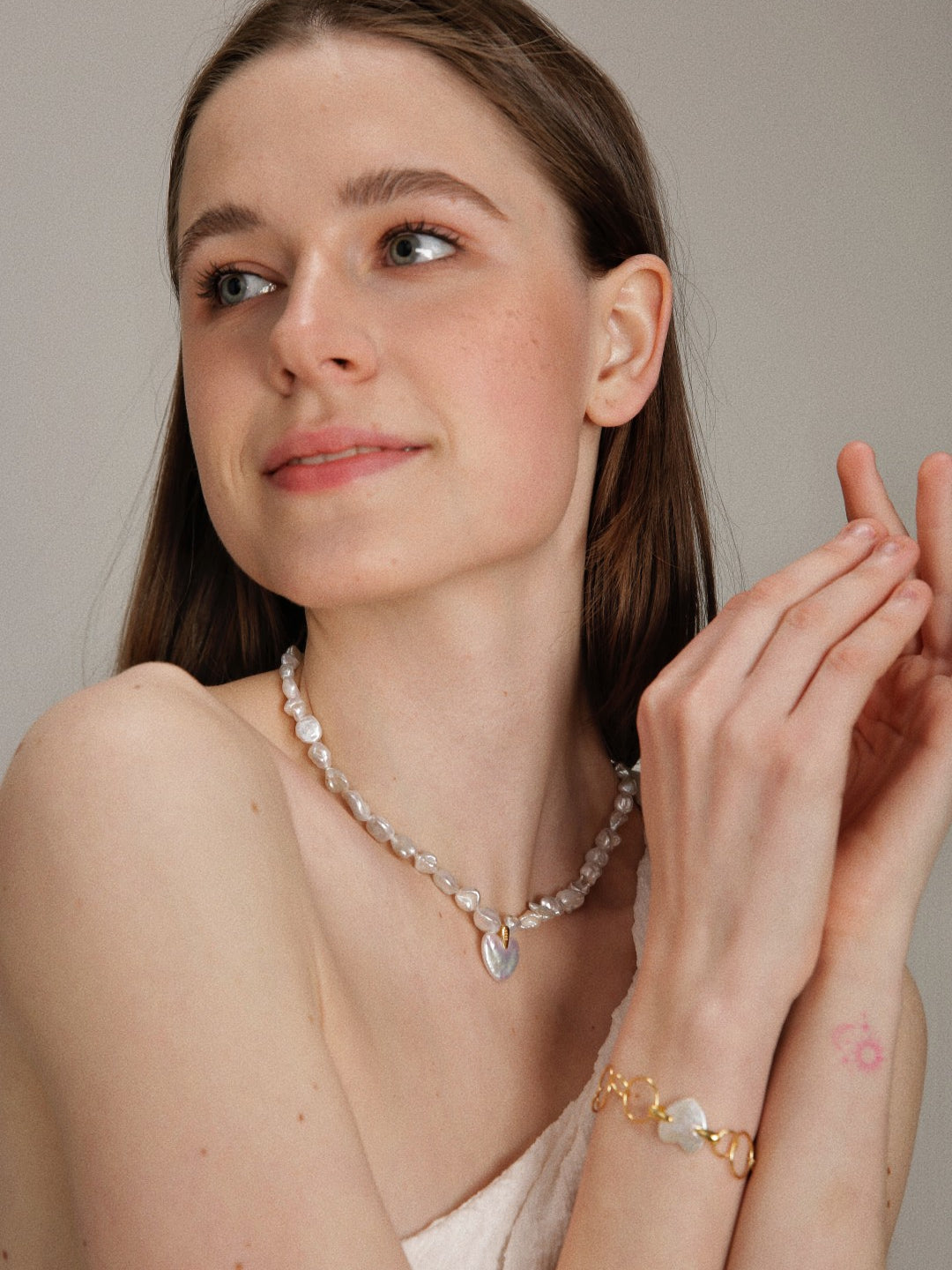 Gembea jewelry Love Baroque Small Metal Circle Bracelet