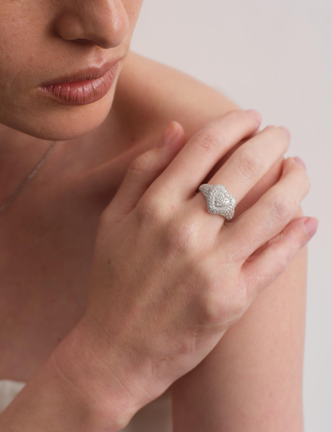 Heart Lab-grown Diamond Amore Ring gembea jewelry