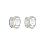Hollowed-out Cross-flower Ear Clasp Earrings gembea jewelry