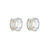 Hollowed-out Cross-flower Ear Clasp Earrings gembea jewelry