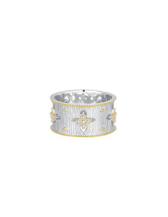 Hollowed-out Cross-flower Silver Ring gembea jewelry