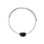 Holly Berry Black Agate Pendant Necklace gembea jewelry
