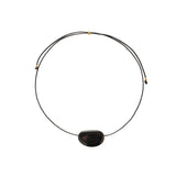 Holly Berry Black Agate Pendant Necklace gembea jewelry