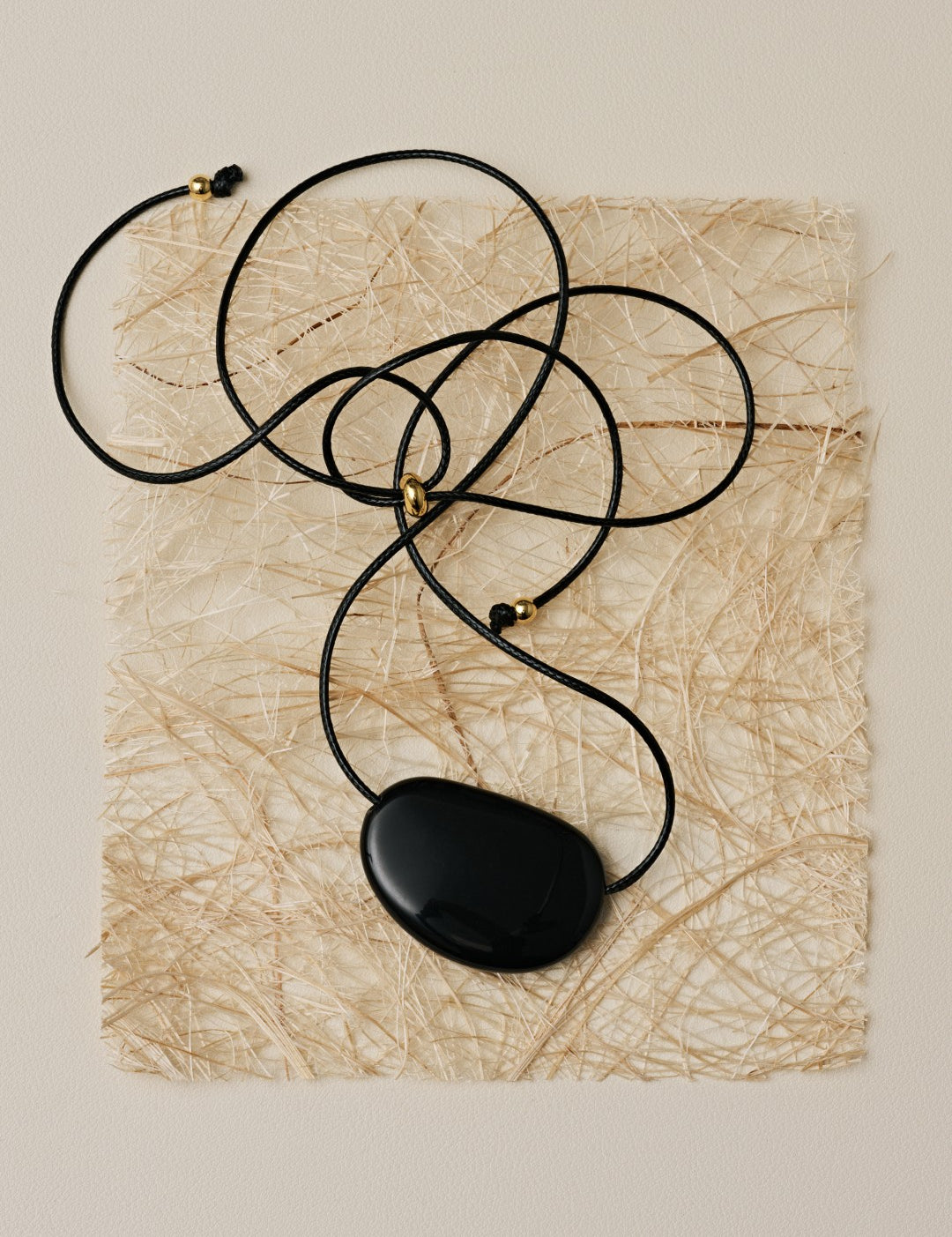 Holly Berry Black Agate Pendant Necklace gembea jewelry