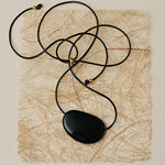 Holly Berry Black Agate Pendant Necklace gembea jewelry