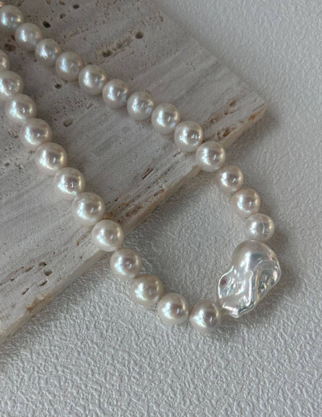 Baroque Pendant Edison Pearl Necklace