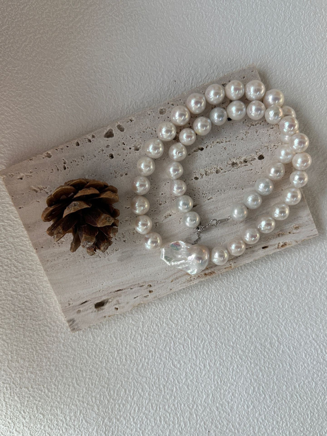 Baroque Pendant Edison Pearl Necklace