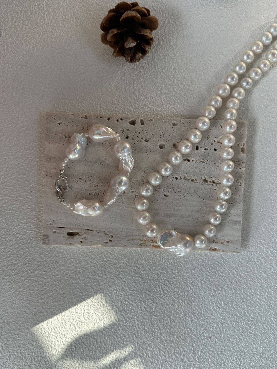 Baroque Pendant Edison Pearl Necklace