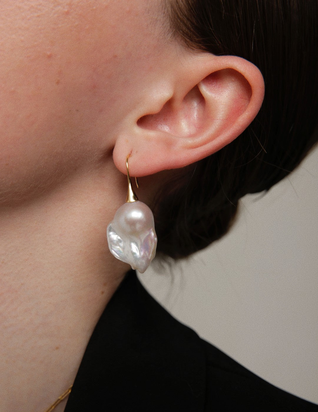 Gembea Jewelry Baroque Pearl Drop Ear Hook Earrings