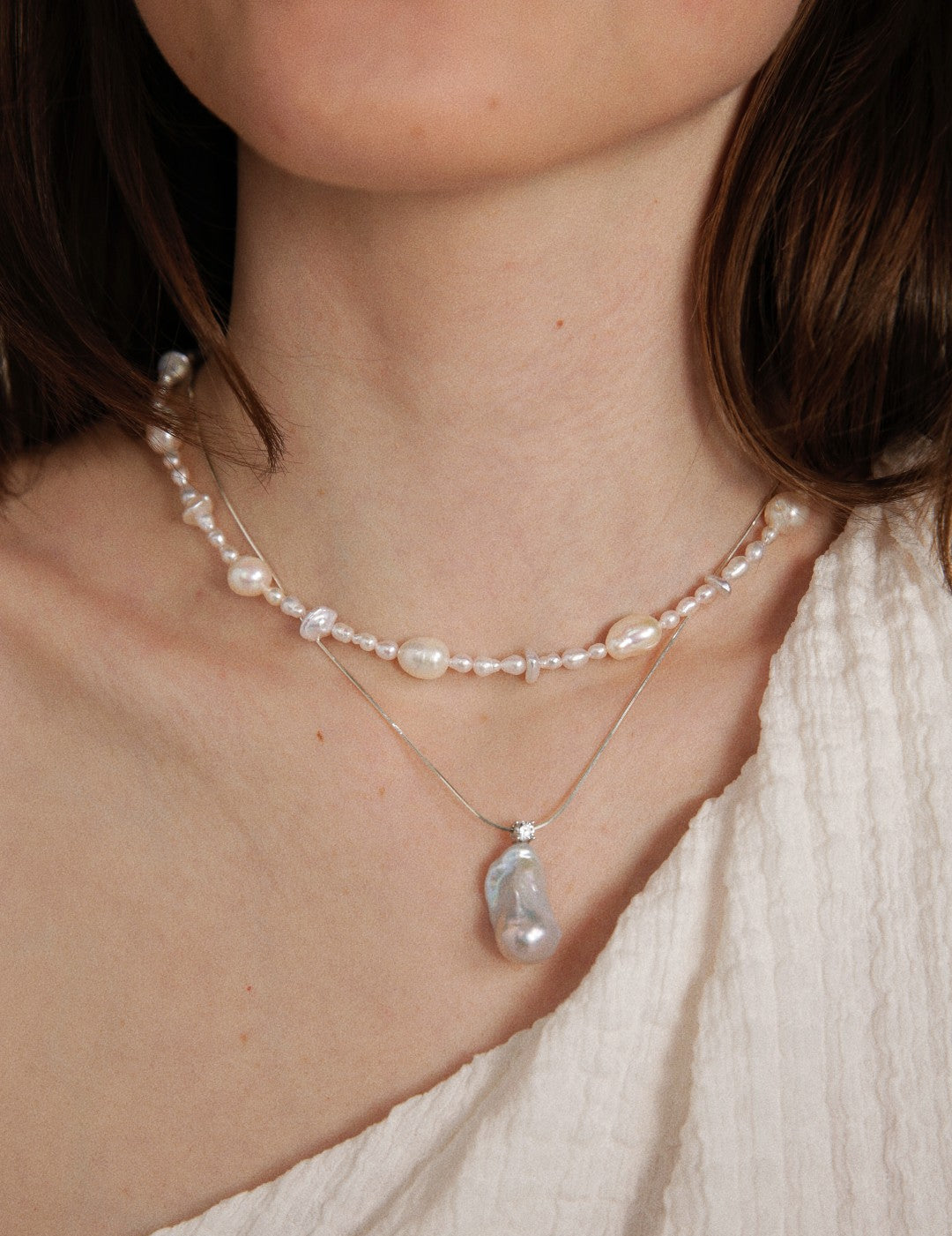 Gembea Jewelry Simple Freshwater Pearl Necklace