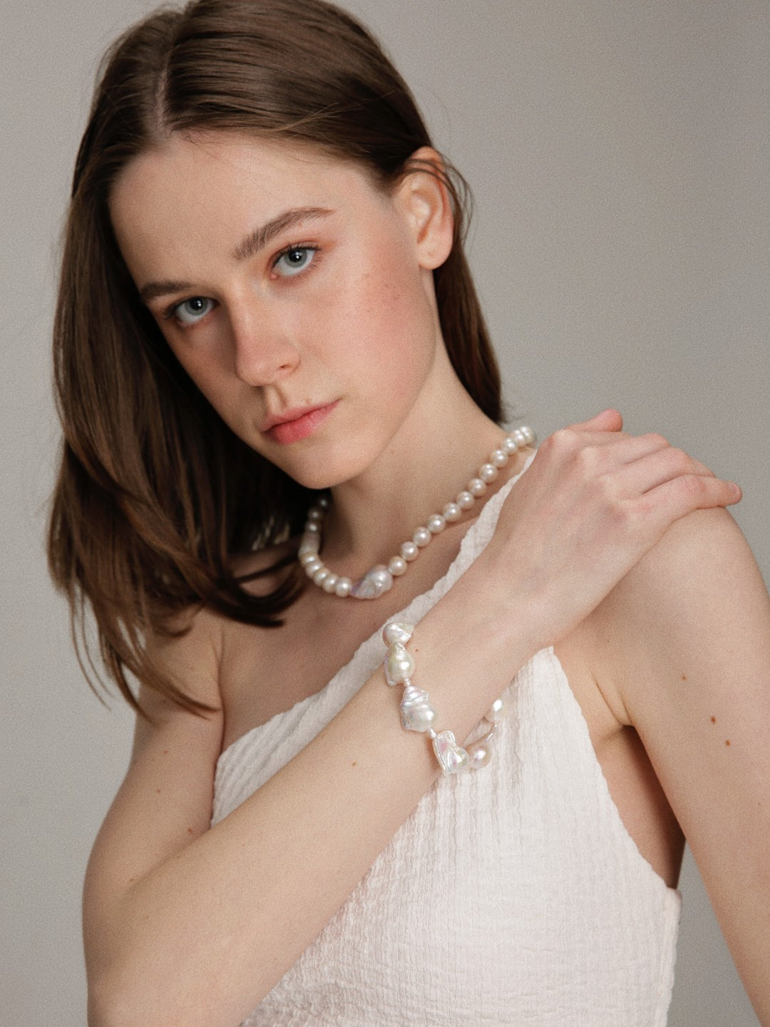 Gembea Jewelry Baroque Pendant Edison Pearl Necklace