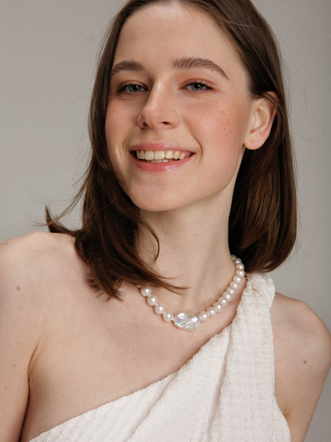 Gembea Jewelry Baroque Pendant Edison Pearl Necklace