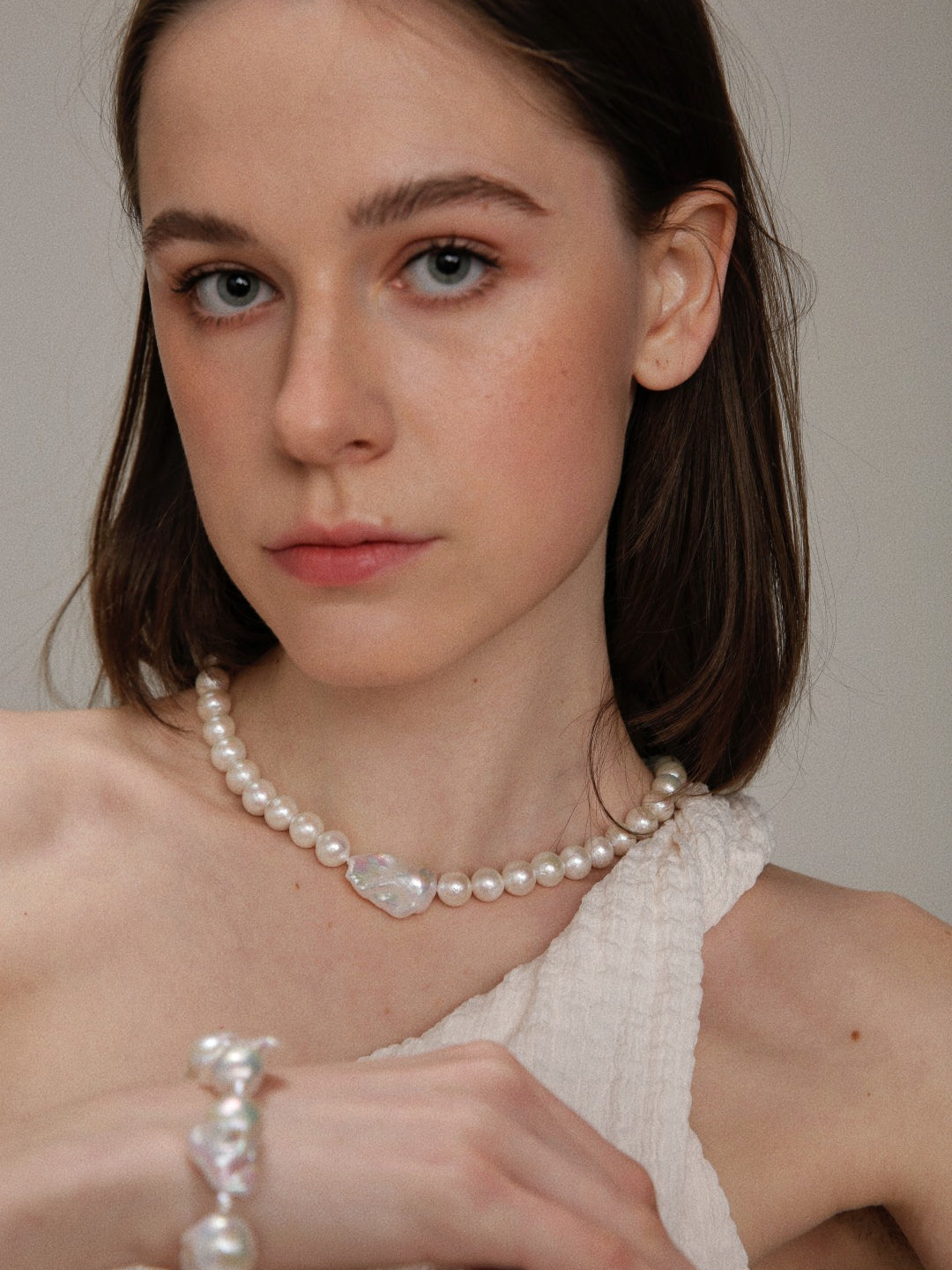 Gembea Jewelry Baroque Pendant Edison Pearl Necklace