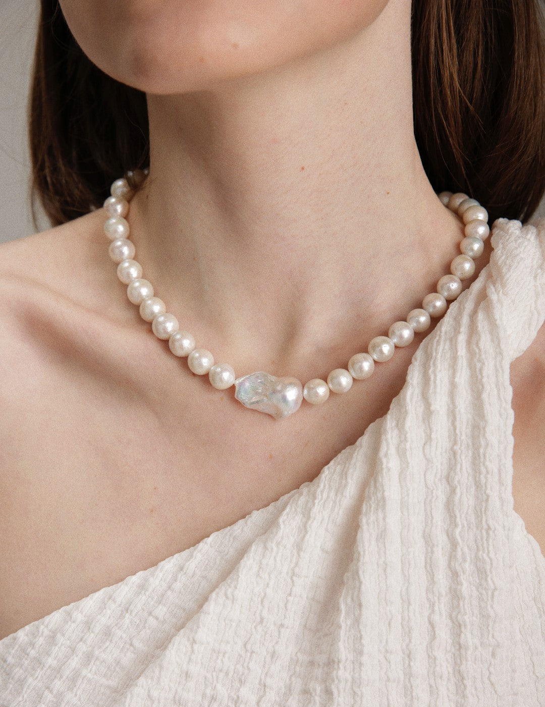 Gembea Jewelry Baroque Pendant Edison Pearl Necklace