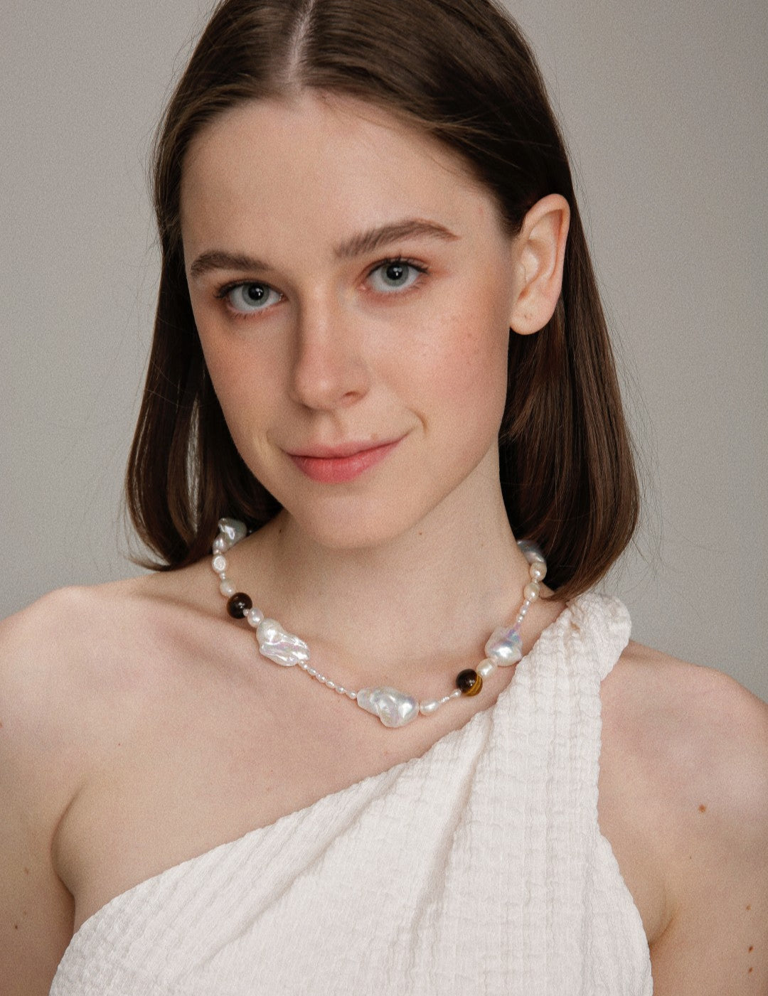 Gembea Jewelry Amber Baroque Pearl Necklace