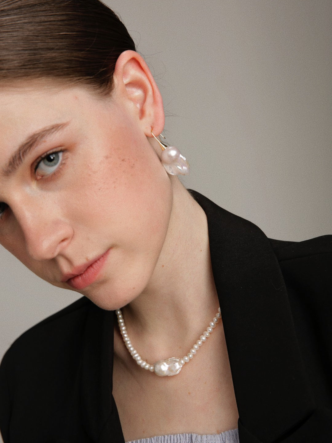 Gembea Jewelry Baroque Pearl Beaded Necklace