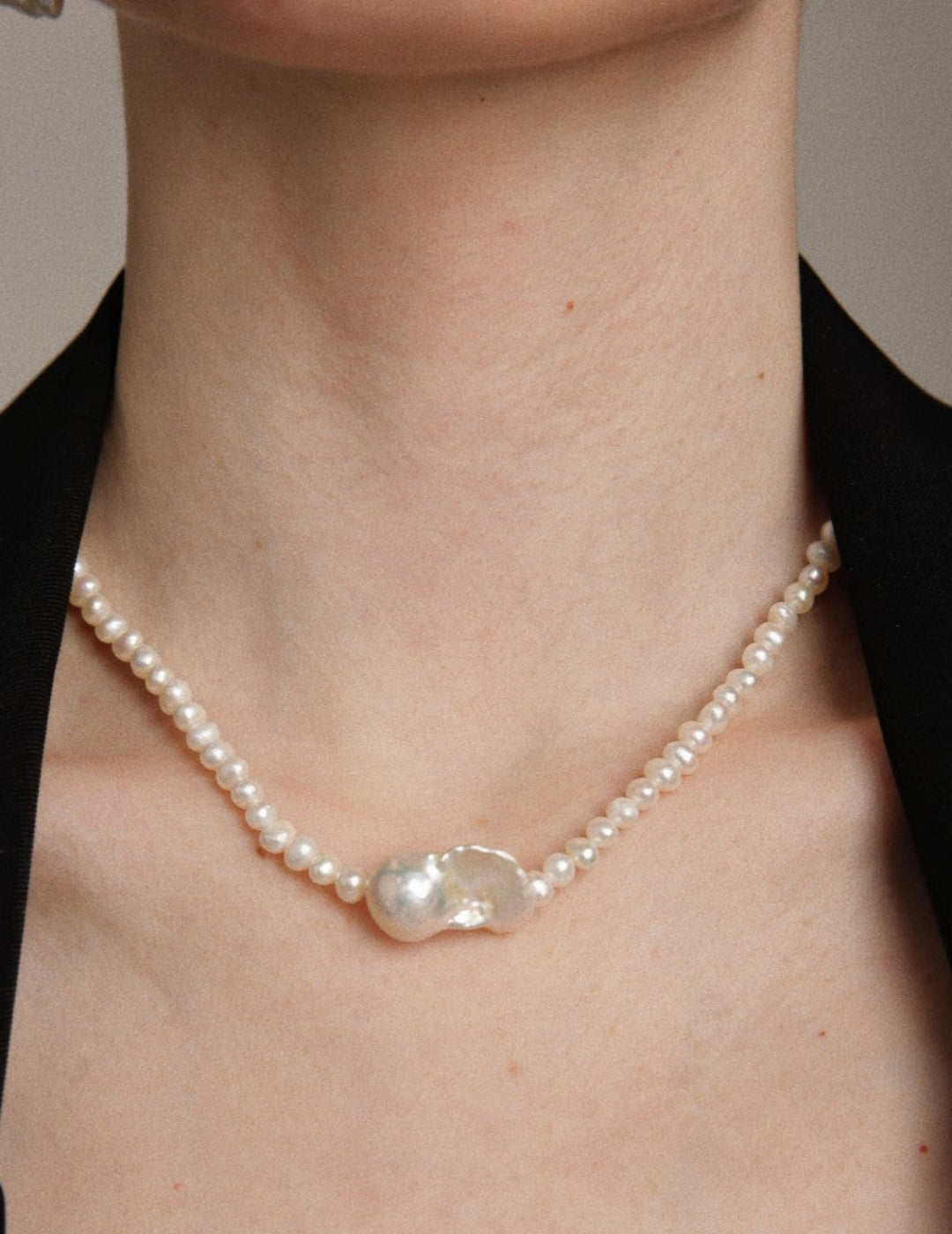 Gembea Jewelry Baroque Pearl Beaded Necklace