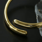 Metal Style Water-drop Open Cuff Bangle Bracelets