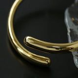 Metal Style Water-drop Open Cuff Bangle Bracelets