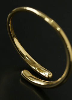 Metal Style Water-drop Open Cuff Bangle Bracelets