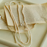 Vintage Natural Long Pearl Necklace Multi-ayer Sweater Chain