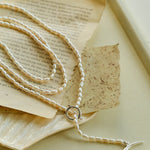 Vintage Natural Long Pearl Necklace Multi-ayer Sweater Chain