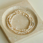 Vintage Multi-layered Long Beaded Pearl Necklace