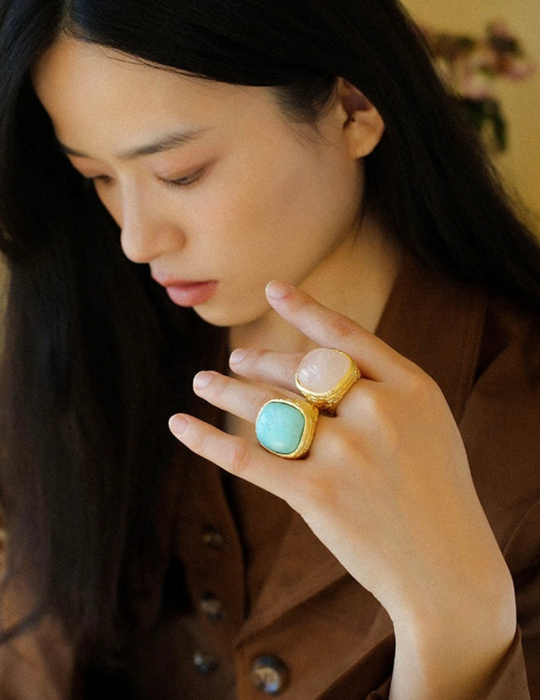 Vintage Natural Stone Ring