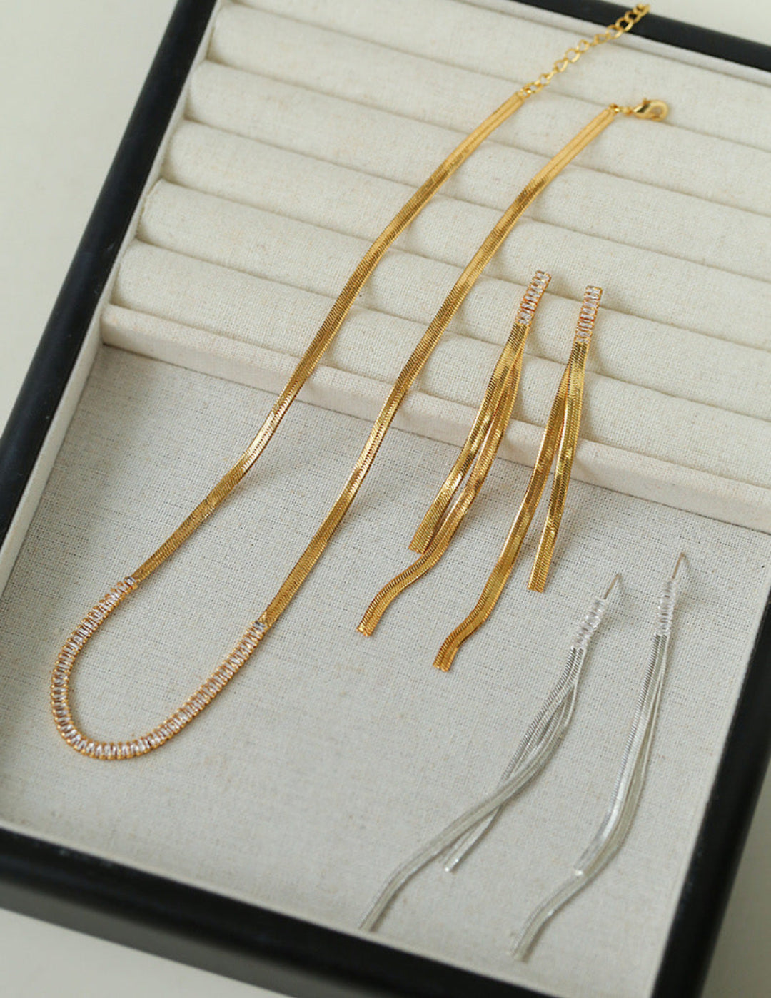 Simple Zircon Metal Chain Necklaces