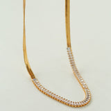 Simple Zircon Metal Chain Necklaces