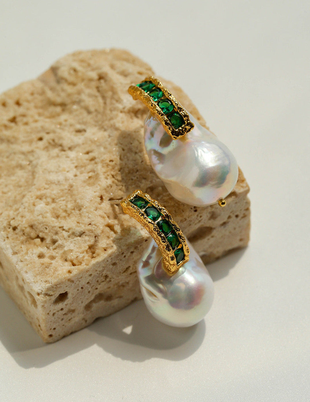 Vintage Natural Pearl Baroque Earrings