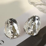 Irregular Geometric Metal Stud Earrings