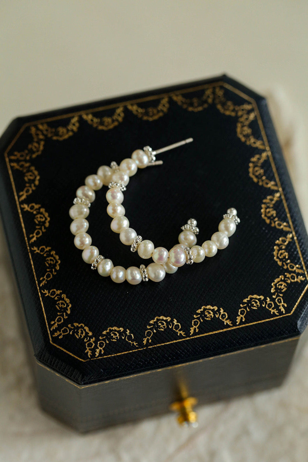 Natural Freshwater Pearl Earrings French Classic