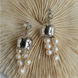 Lily of the Valley Natural Pearl Earrings