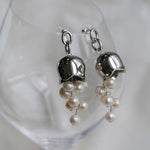 Lily of the Valley Natural Pearl Earrings