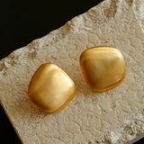 Irregular Brushed Stud Earrings