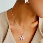 Dazzling Single Stars Necklace Gold Silver