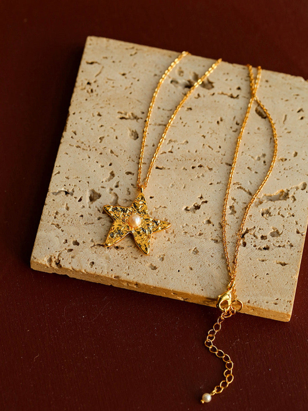 Dazzling Single Stars Necklace Gold Silver