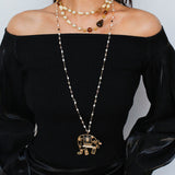 Classic Sweater Chain Pearl Necklace