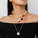 Classic Sweater Chain Pearl Necklace