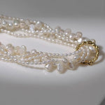 Vintage Natural Pearl Multilayer Necklace