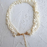 Vintage Natural Pearl Multilayer Necklace