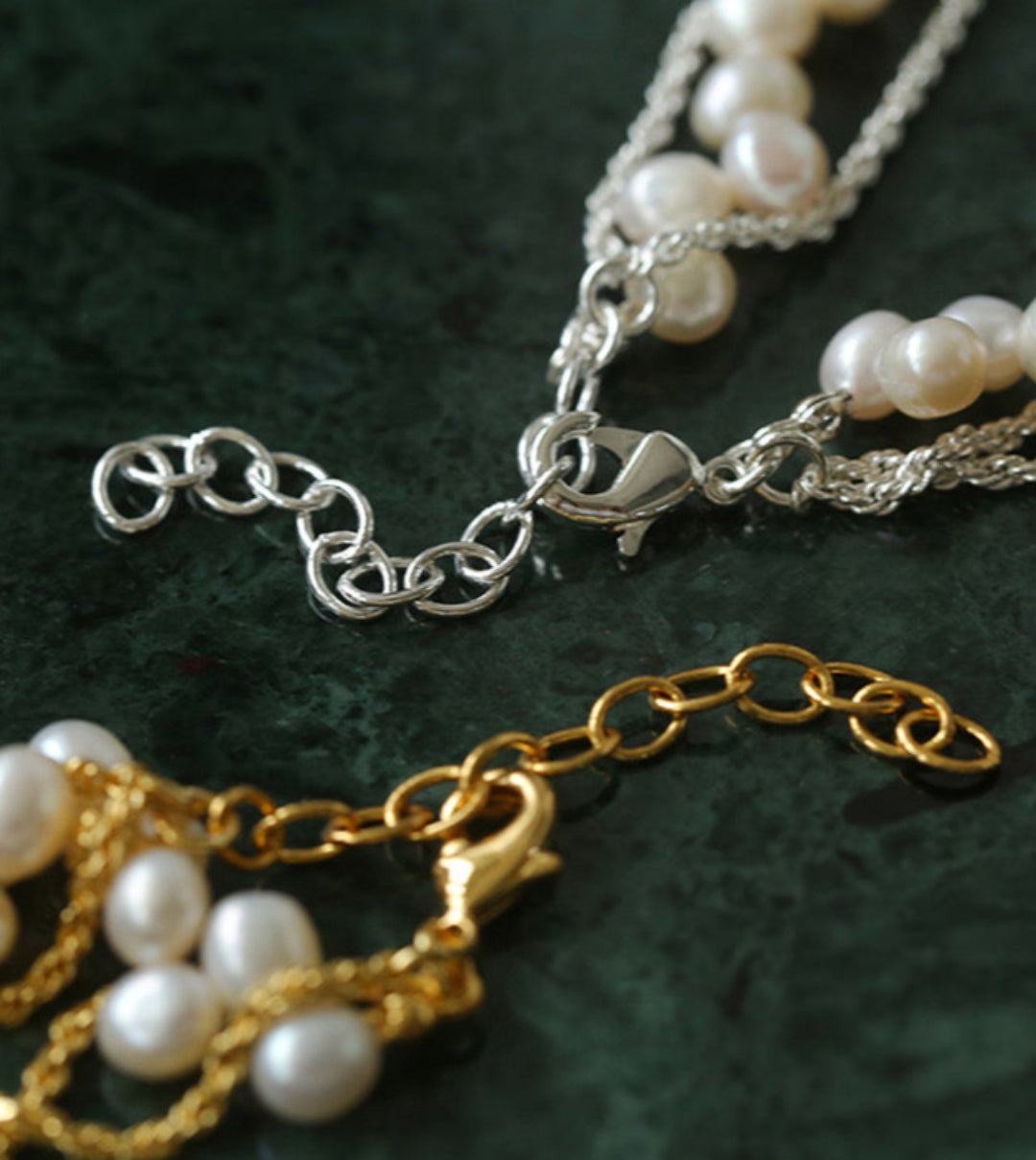 Hand-woven Chain Natural Pearl Necklace