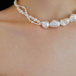 Shaped Baroque Pearl Necklace