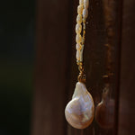 Long Necklace of Natural Baroque Pearls