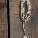 Long Necklace of Natural Baroque Pearls