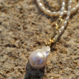 Long Necklace of Natural Baroque Pearls