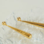 Minimalist Metal Strip Earrings