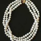 Vintage French Baroque Pearl Multilayer Necklace