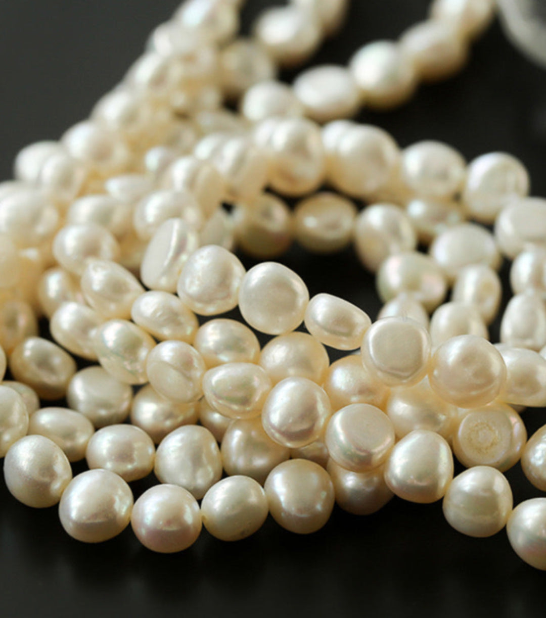 Vintage French Baroque Pearl Multilayer Necklace